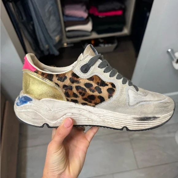 Golden Goose Women's Leopard Print Sneakers - Picture 2 of 7